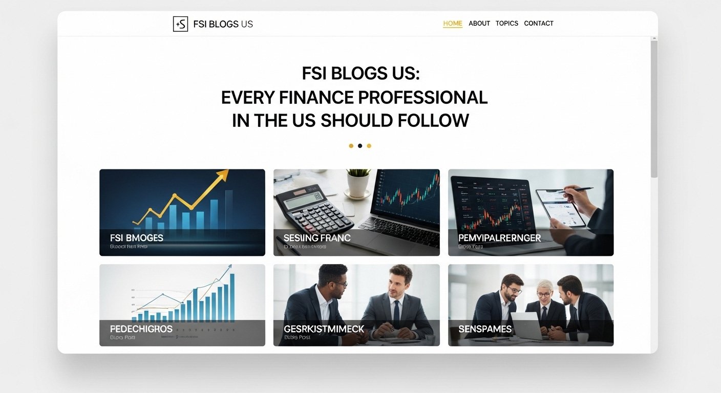 fsi blogs us: Every Finance Professional in the US Should Follow