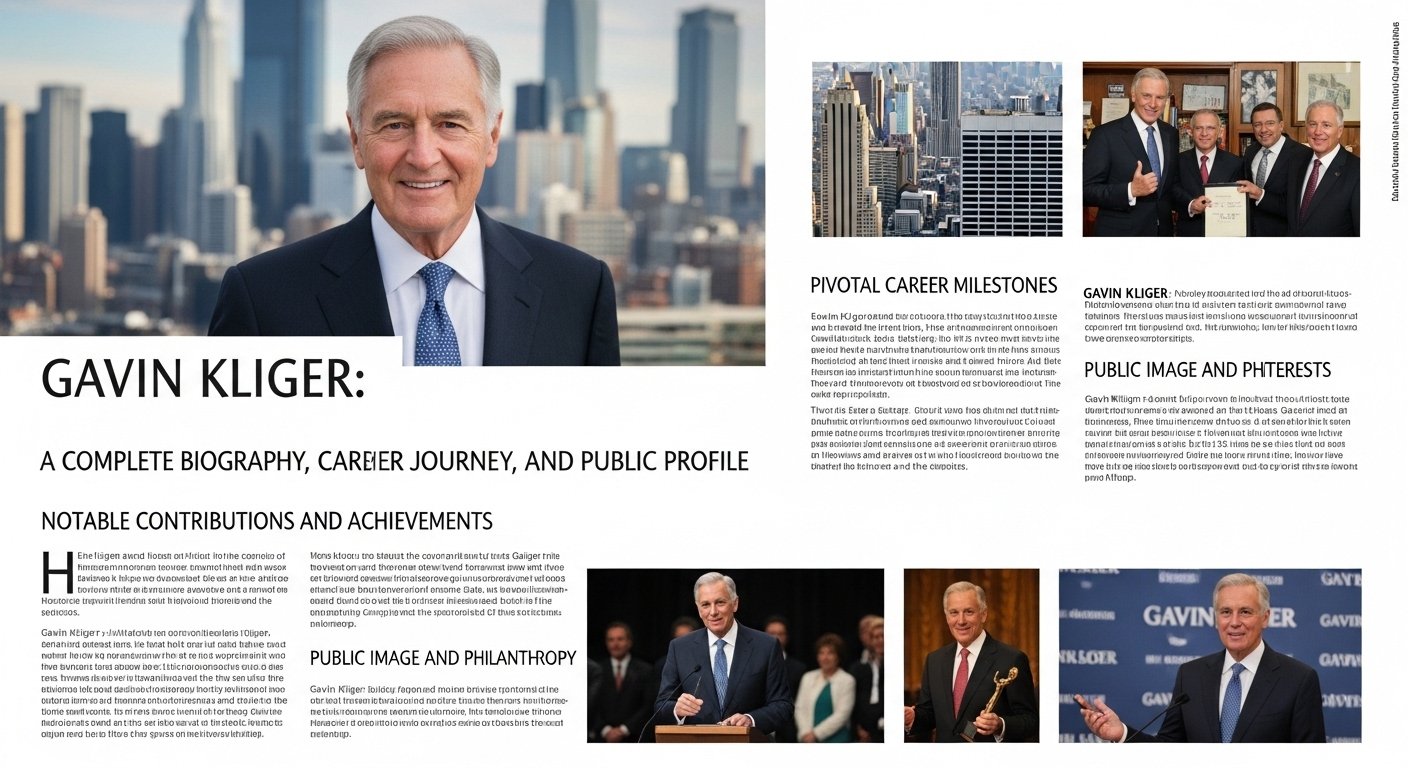 Gavin Kliger: A Complete Biography, Career Journey, and Public Profile